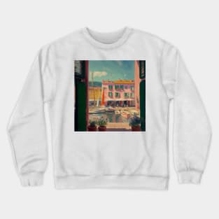 Frolicking in St Tropez IV Crewneck Sweatshirt